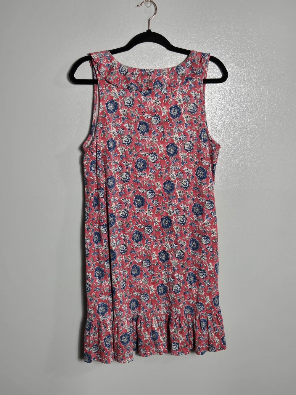 Lauren Ralph Lauren Floral Nightgown Bundle Lot of 2 Medium Ruffle Hem Knit - Picture 4 of 10